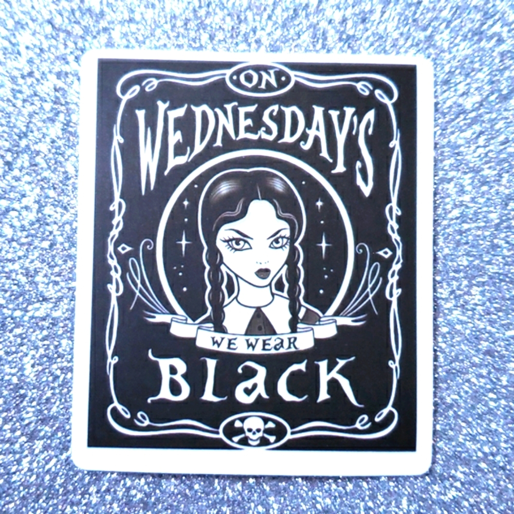 10/$10 ADDAMS FAMILY waterproof sticker Wednesday